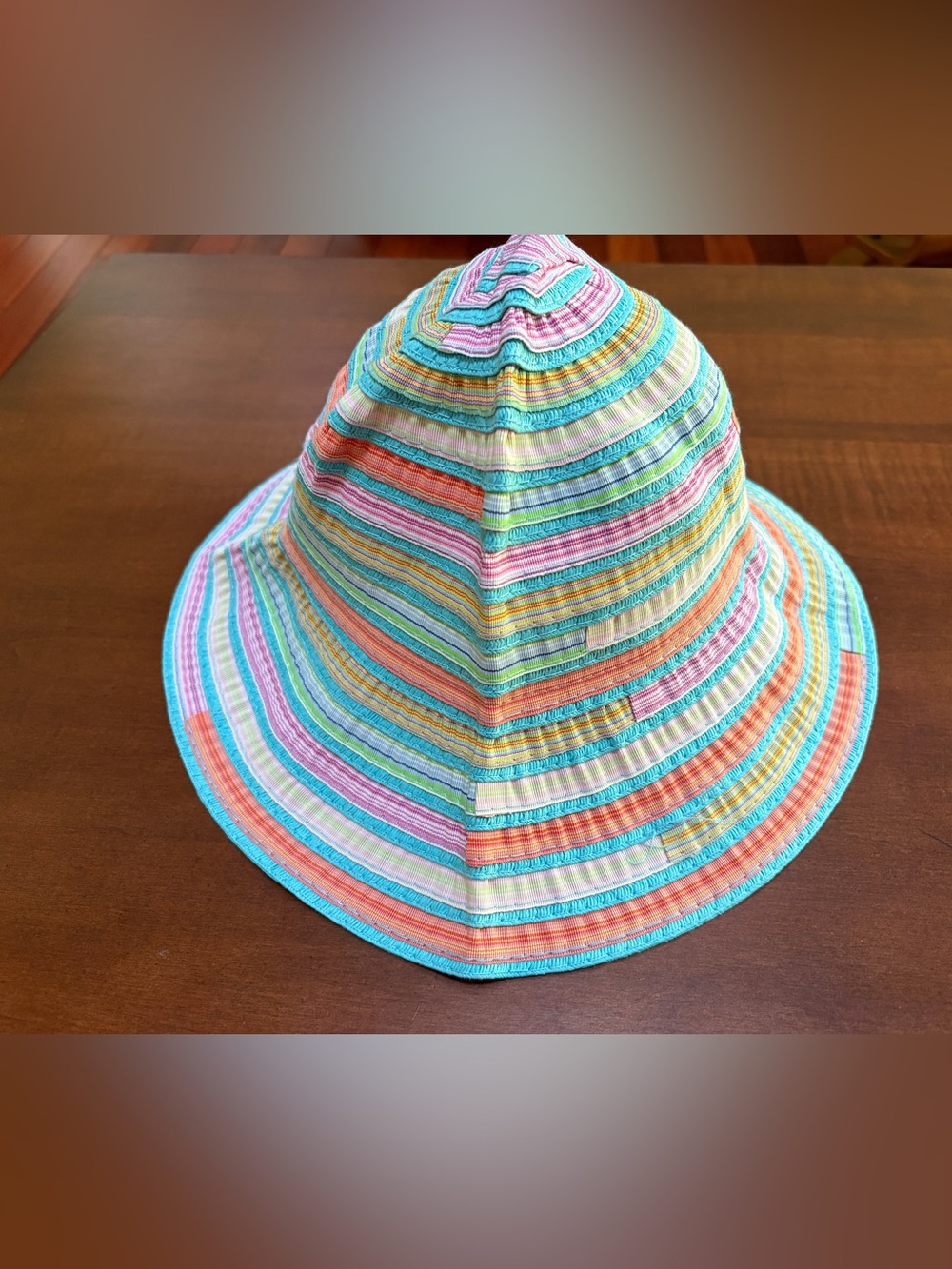 Striped Pastel Sun Hat - Multicolor